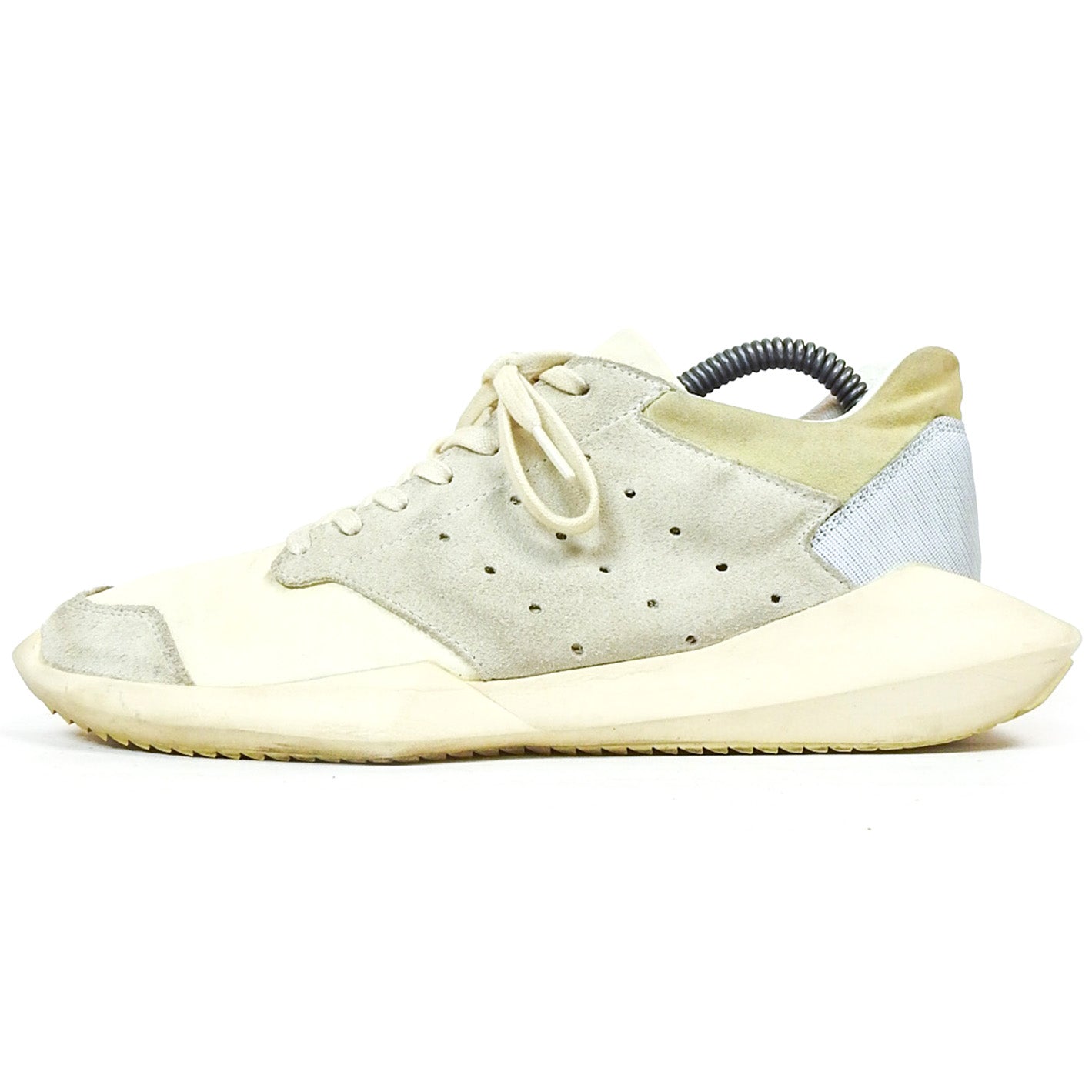 Rick Owens x Adidas Tech Runner - White/Grey Size 7.5