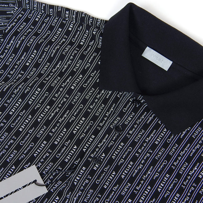 Dior Homme All Over Logo Polo Size Large