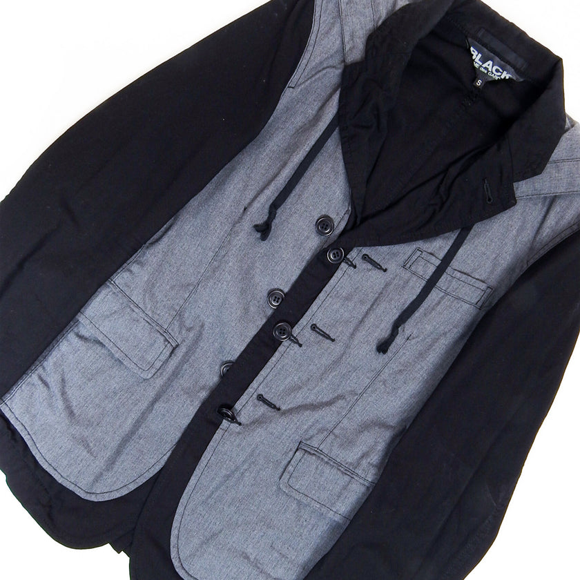 Comme Des Garçons BLACK Hooded Jacket Size Small