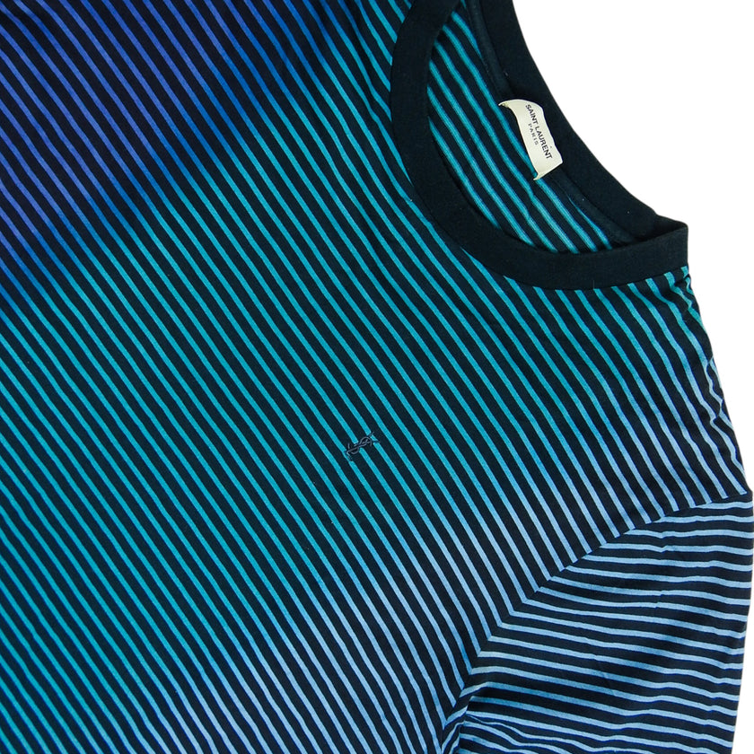 Saint Laurent Paris Striped T-Shirt Size XL