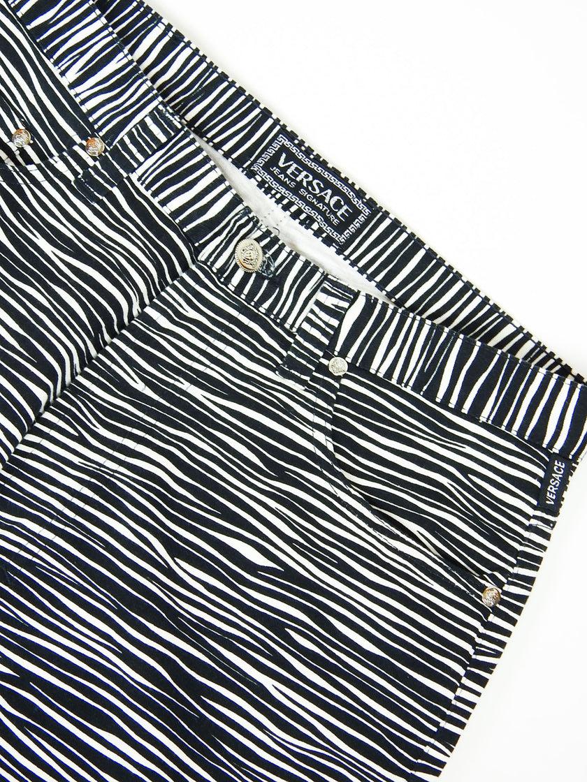 Versace Jeans Couture Animal Print Jeans Size 32