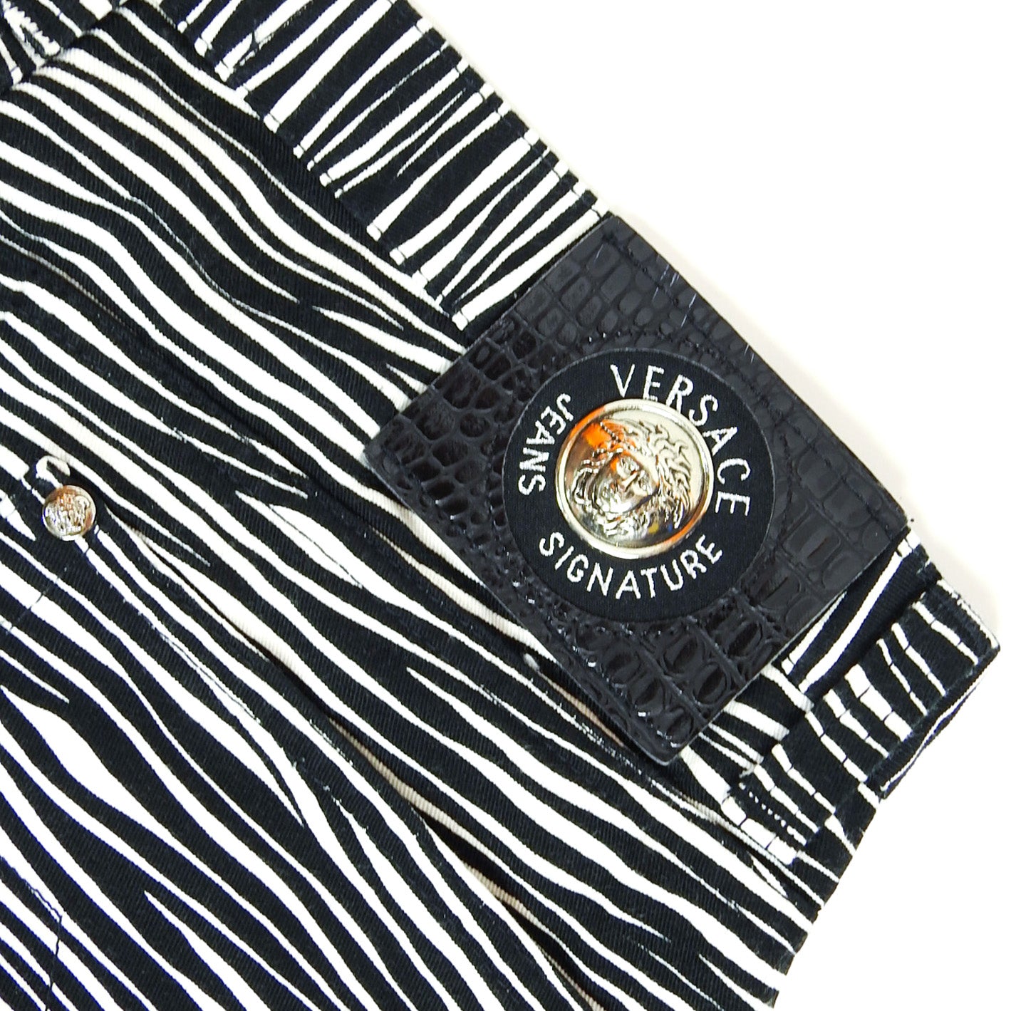 Versace Jeans Couture Animal Print Jeans Size 32