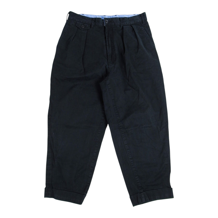Beams+ Pleated Black Trousers Size Medium