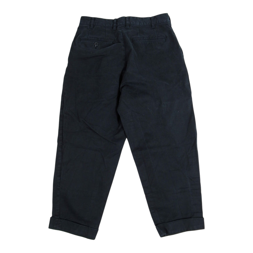 Beams+ Pleated Black Trousers Size Medium