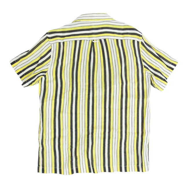Schnaydermans Striped Linen/Silk Shirt Size 15.5
