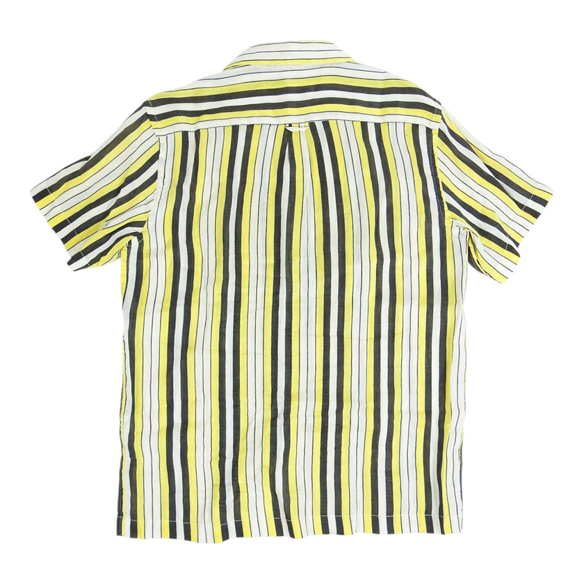 Schnaydermans Striped Linen/Silk Shirt Size 15.5