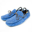 Bottega Veneta Woven Suede Boat Shoes Size 41.5