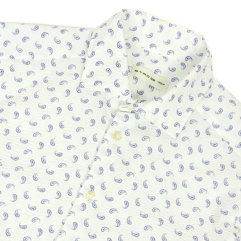 Etro Seersucker Shirt Size 38