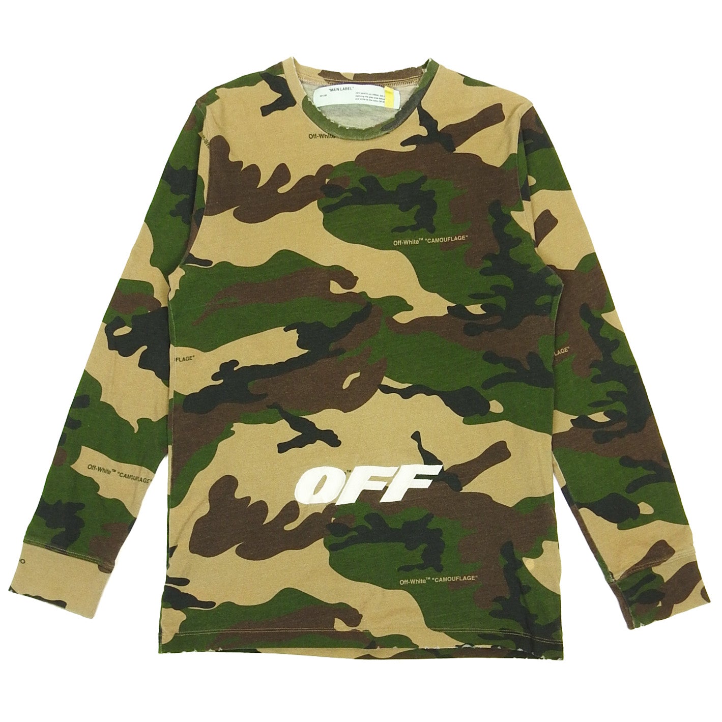 Off-White Camo Longsleeve Size Medium