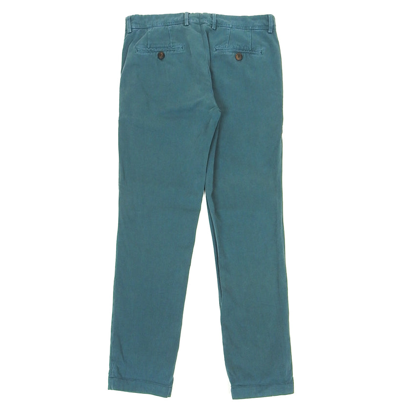 Brunello Cucinelli Teal Chinos Size 48
