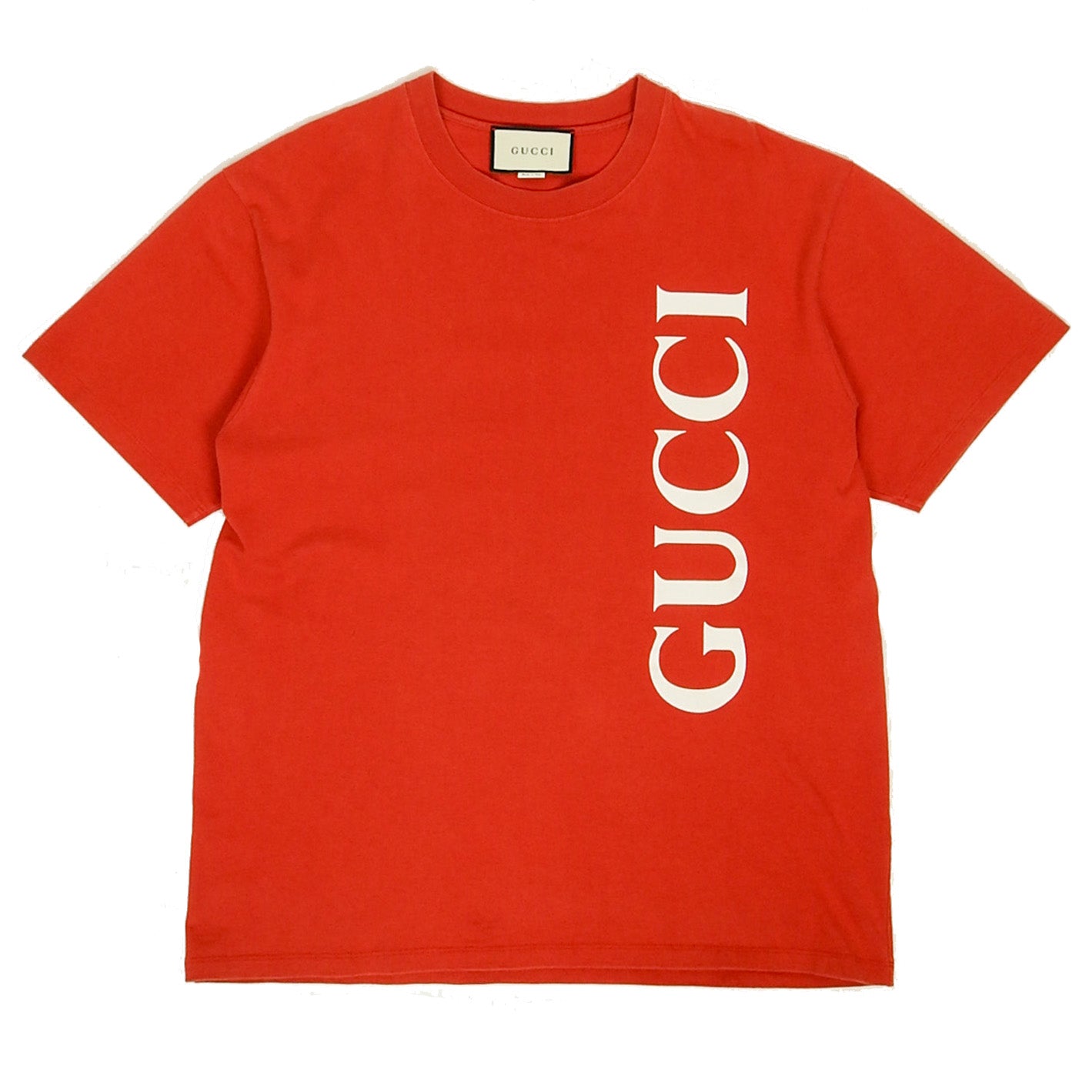 Gucci Red Logo T-Shirt Size Large