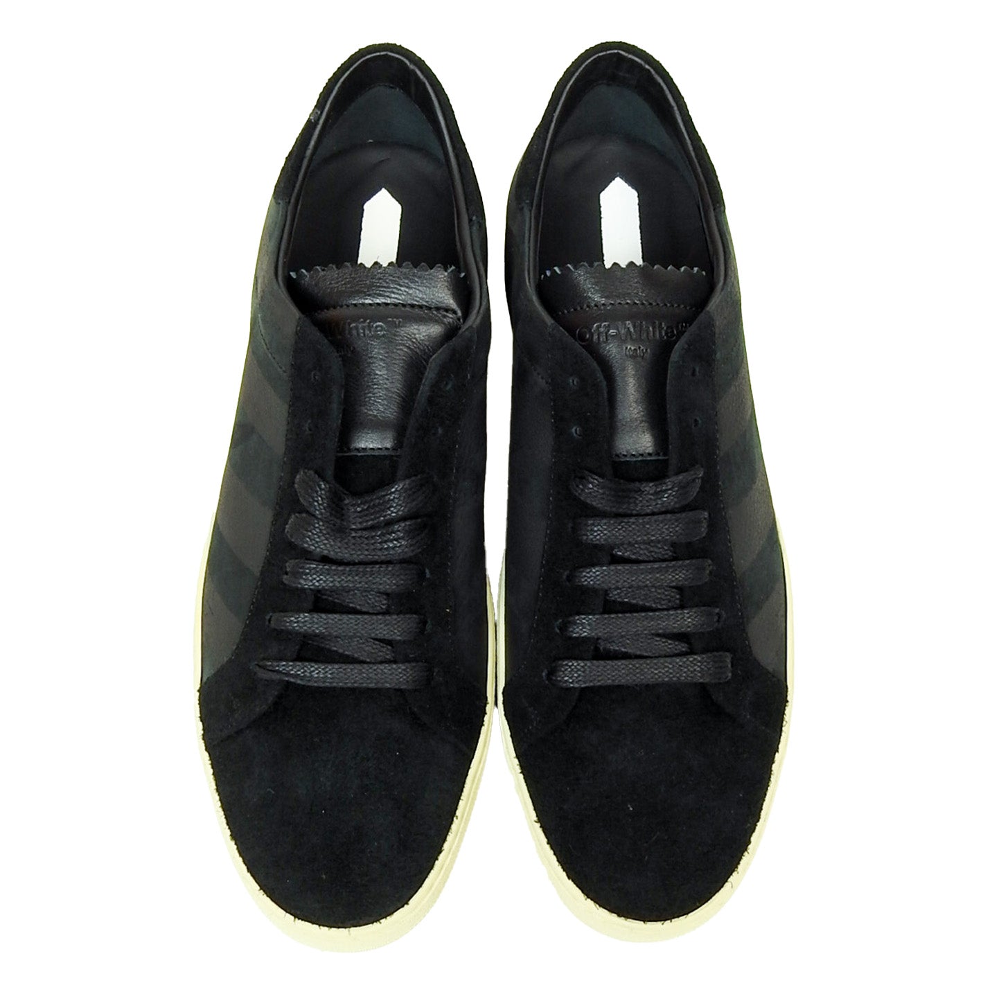 Off-White Brushed Diagonals Sneakers Black Size 41