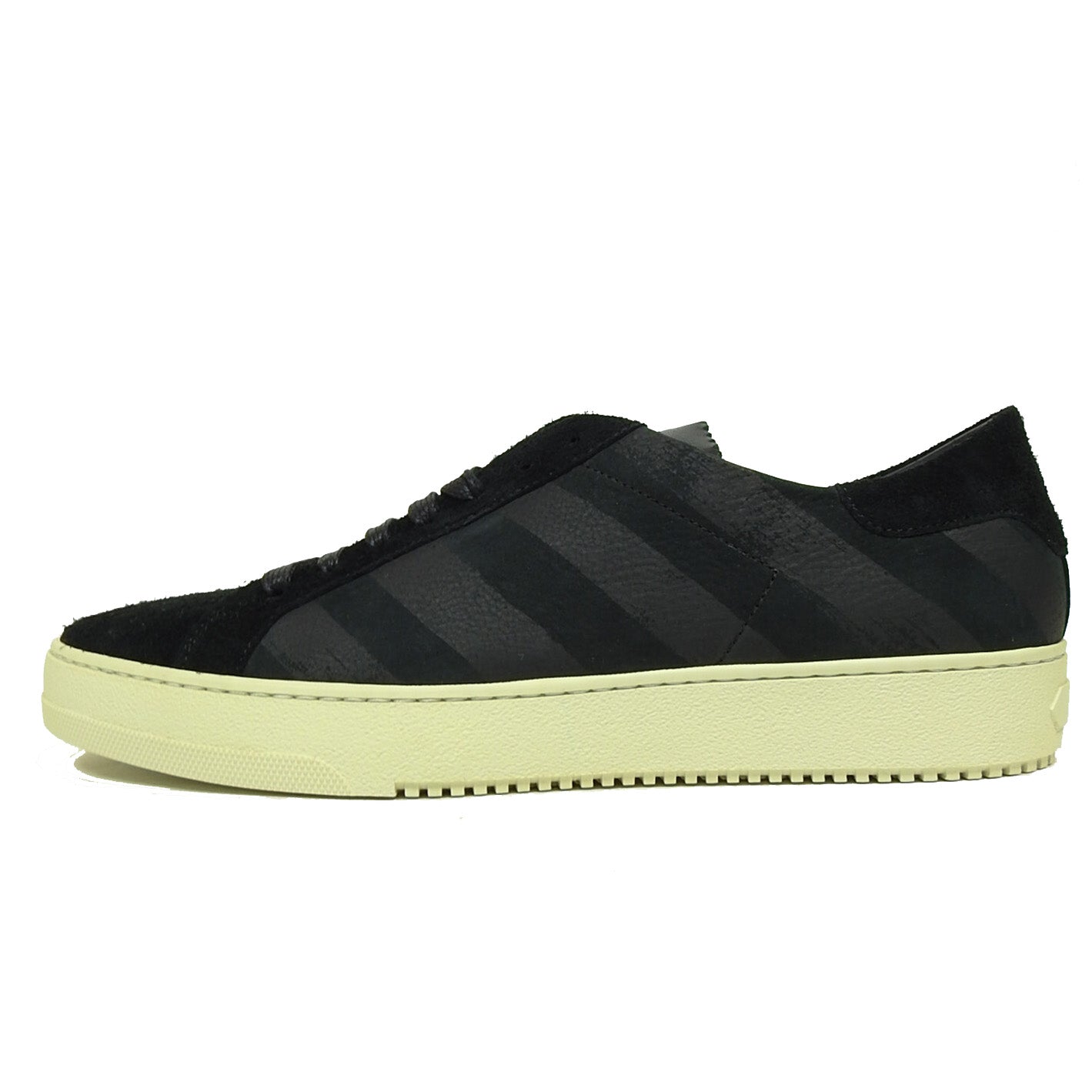 Off-White Brushed Diagonals Sneakers Black Size 41