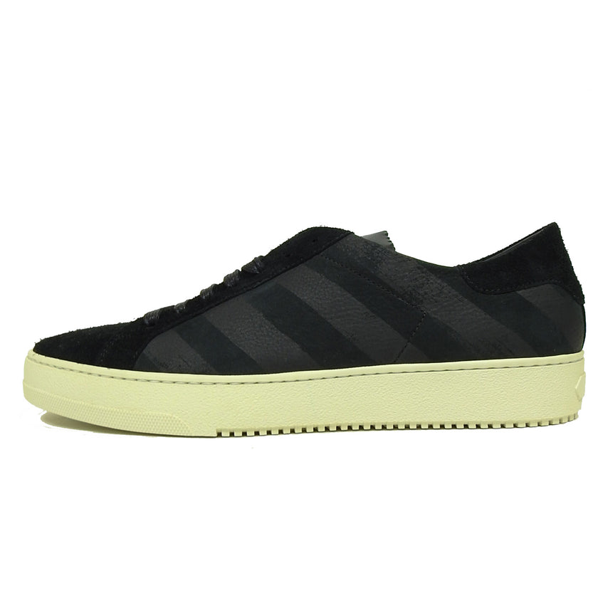 Off-White Brushed Diagonals Sneakers Black Size 41