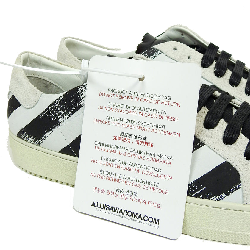 Off-White Brushed Diagonals Sneakers White Size 41