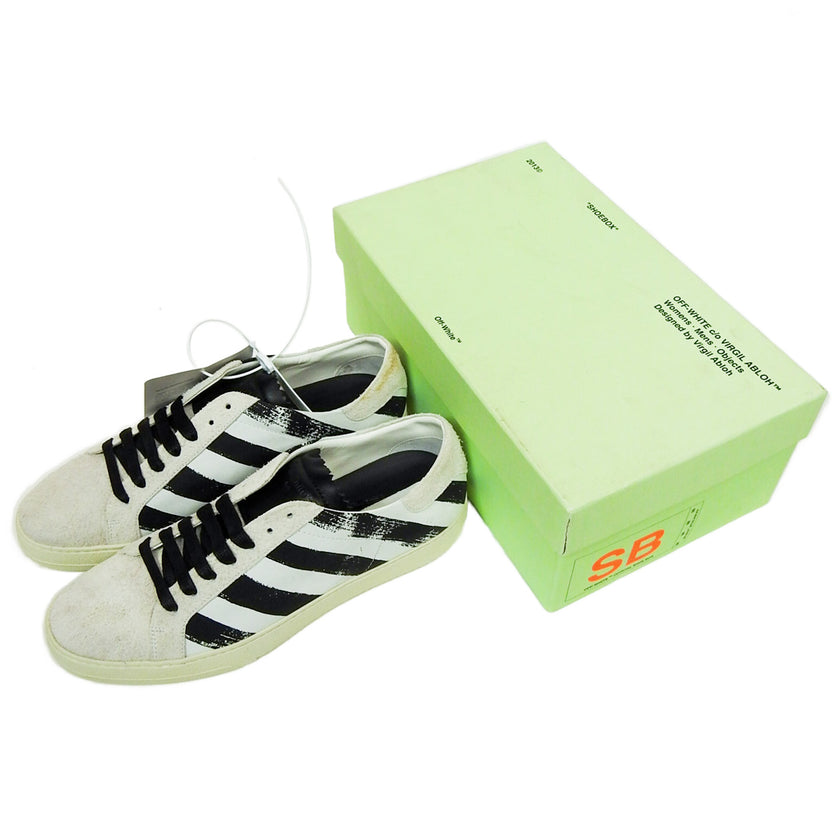 Off-White Brushed Diagonals Sneakers White Size 41