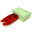 Off-White Red Perforated Sneakers Size 41