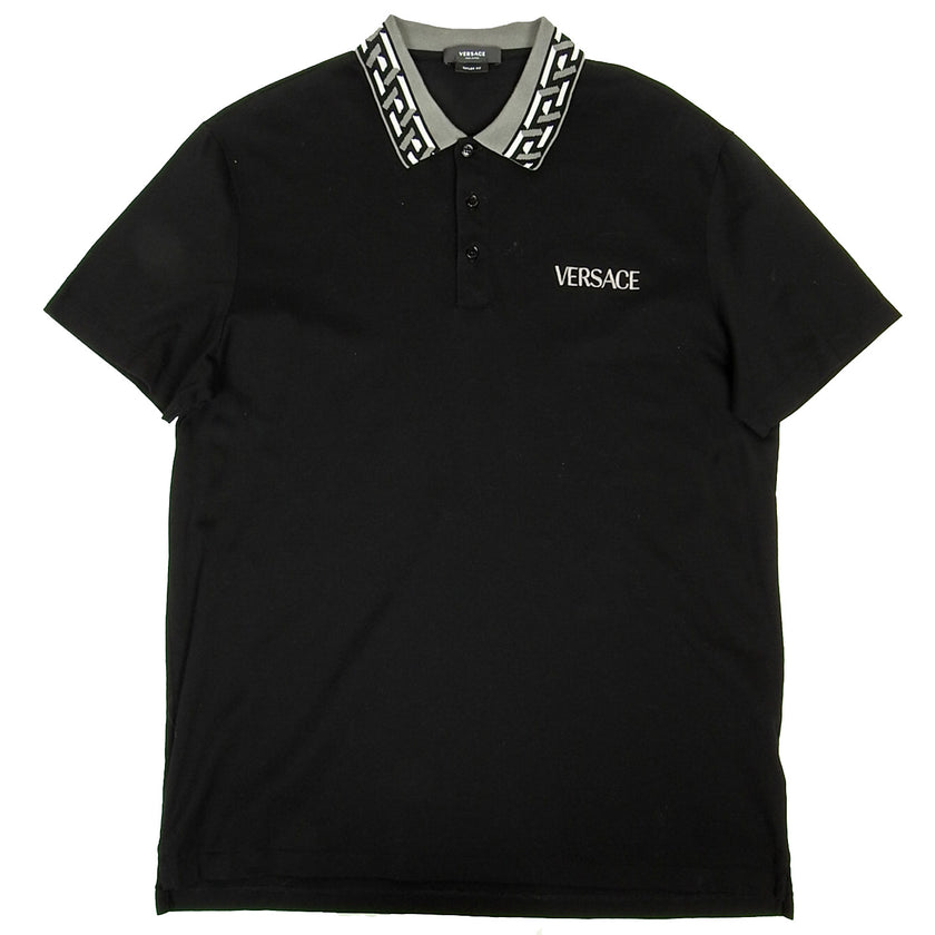 Versace Geometric Collar Polo Size 2XL