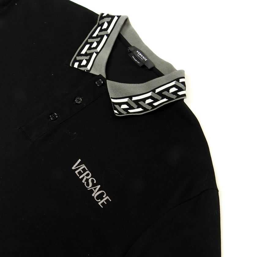 Versace Geometric Collar Polo Size 2XL