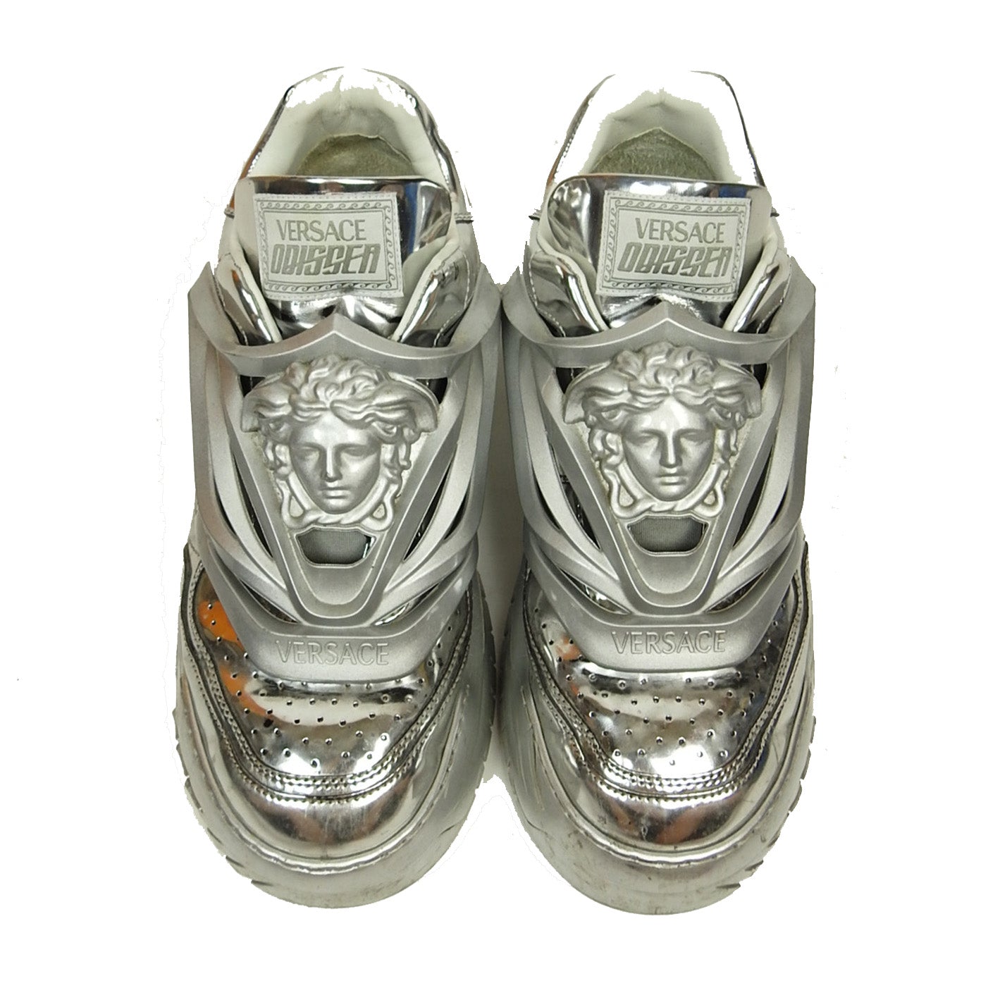 Versace Silver Sneakers Size 45