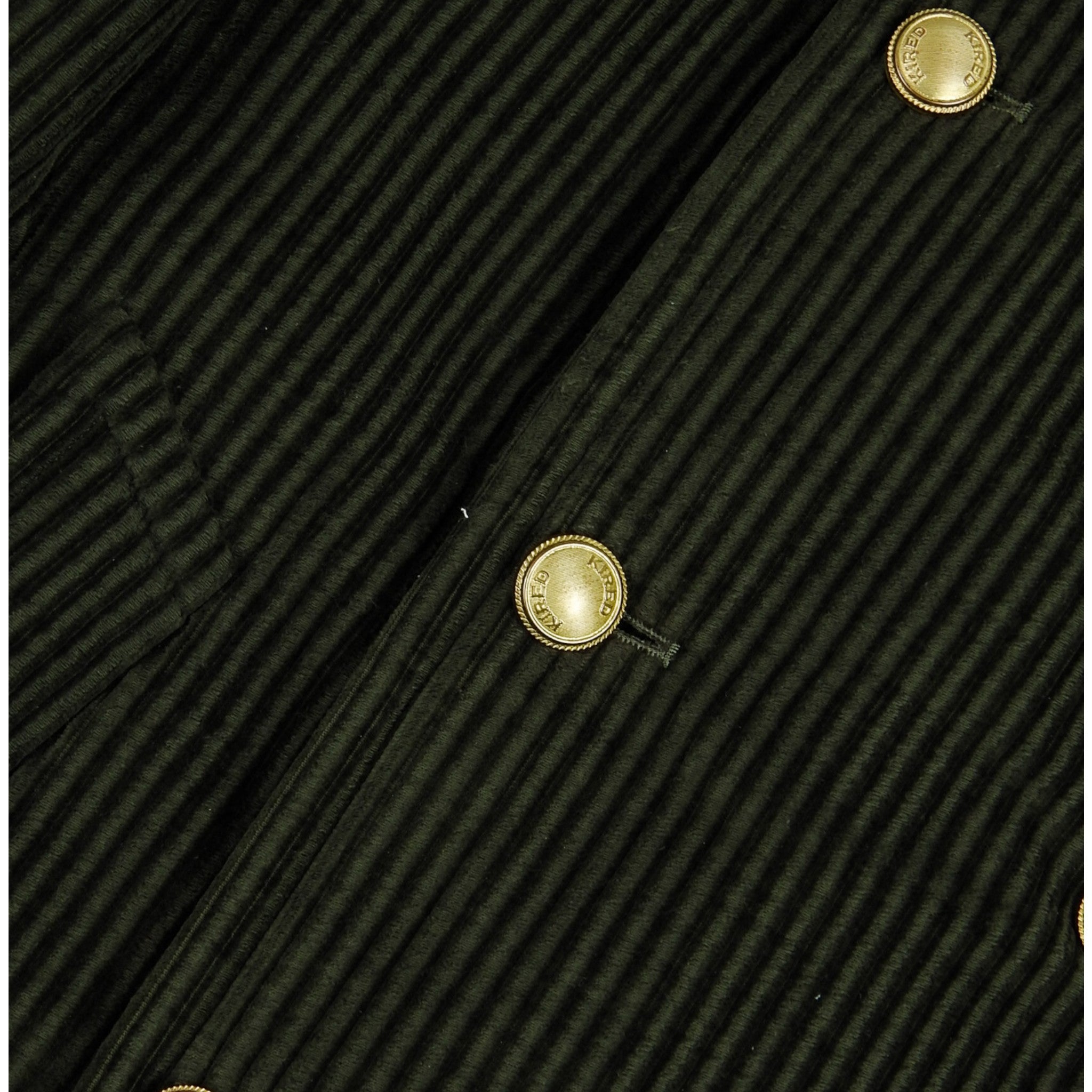 Kired Olive Padded Cord Coat Size 50