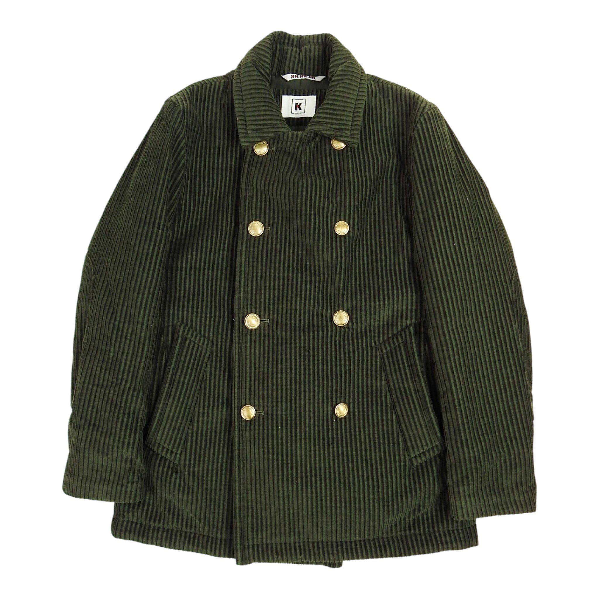 Kired Olive Padded Cord Coat Size 50
