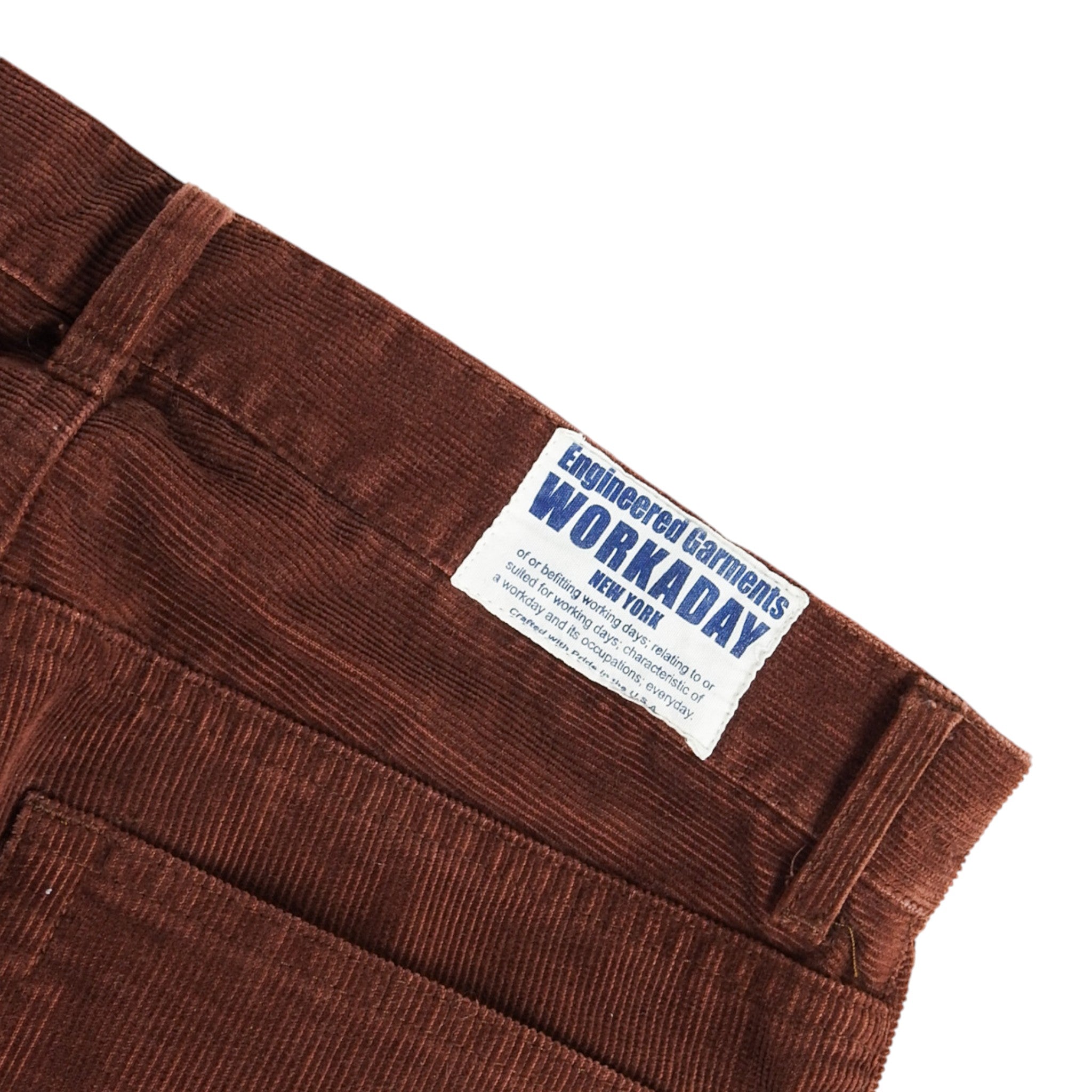 Engineered Garments Workaday Cords Size 32