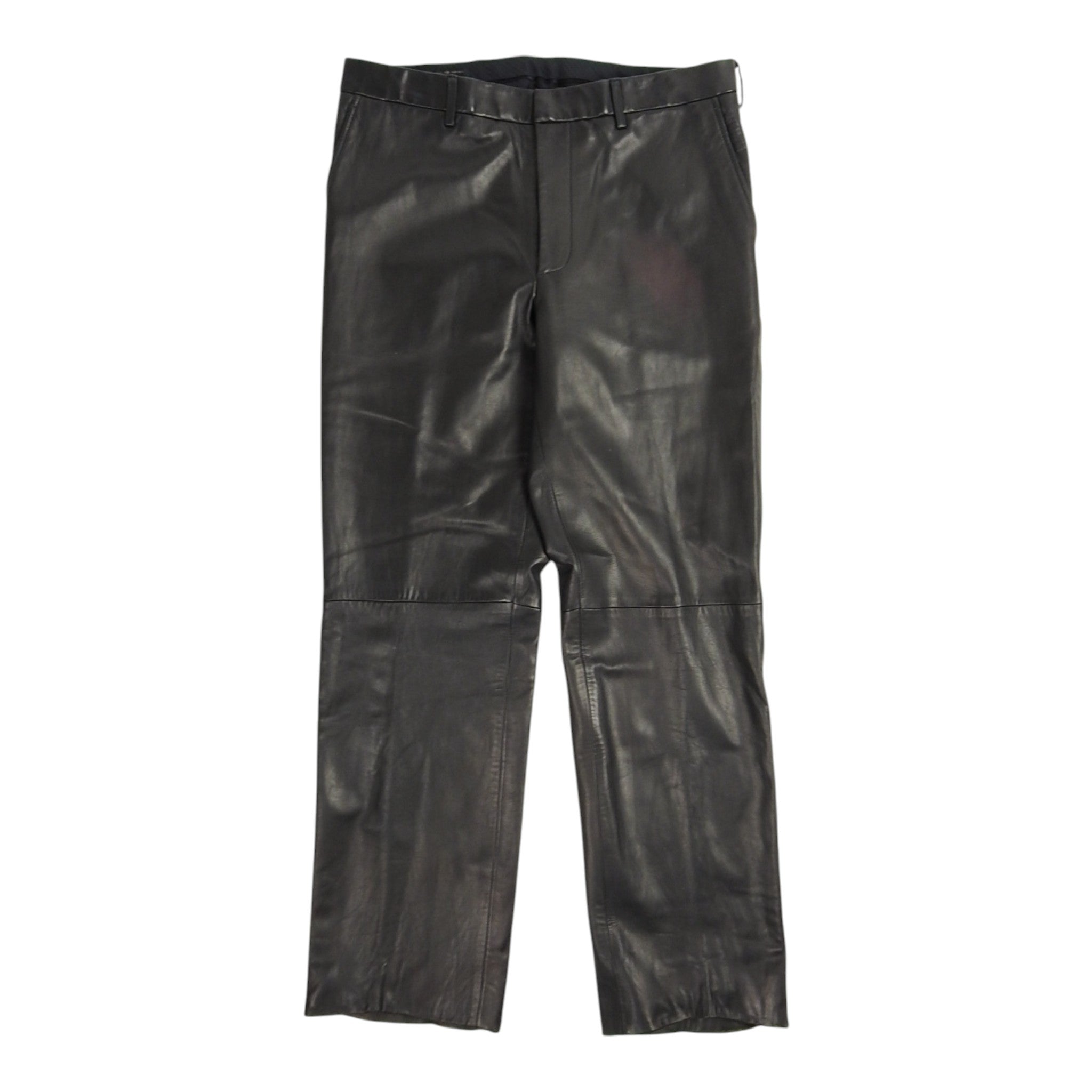 DKNY Leather Trousers Size 34