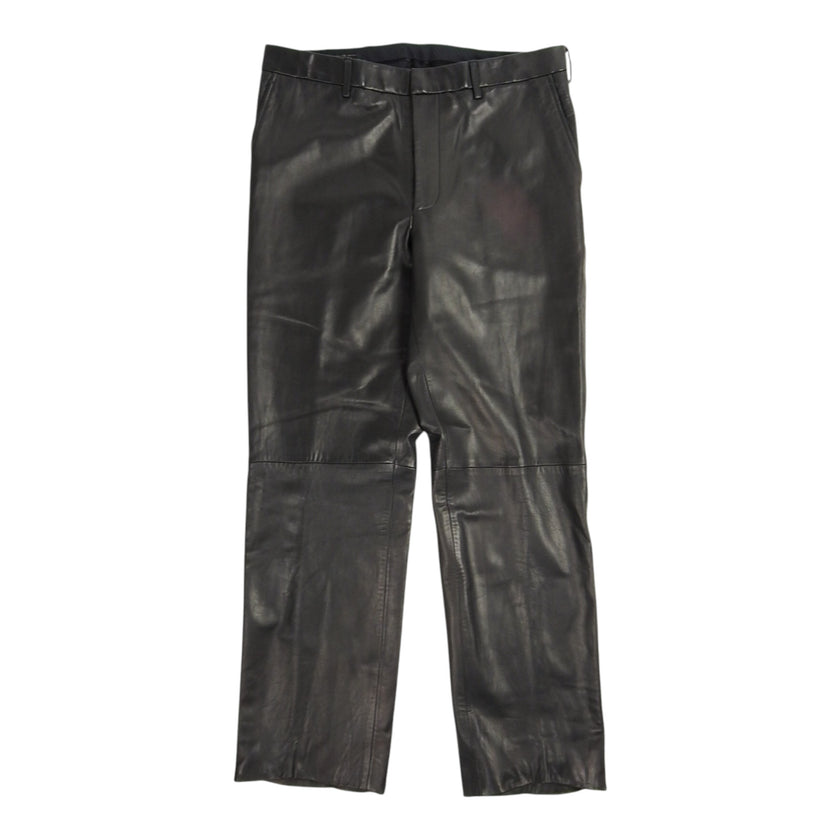 DKNY Leather Trousers Size 34