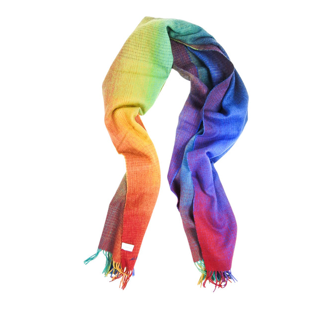 Paul Smith Rainbow Gradient Wool Scarf