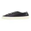 Saint Laurent Paris Black Perforated Leather Sneakers Size 42.5