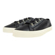 Saint Laurent Paris Black Perforated Leather Sneakers Size 42.5