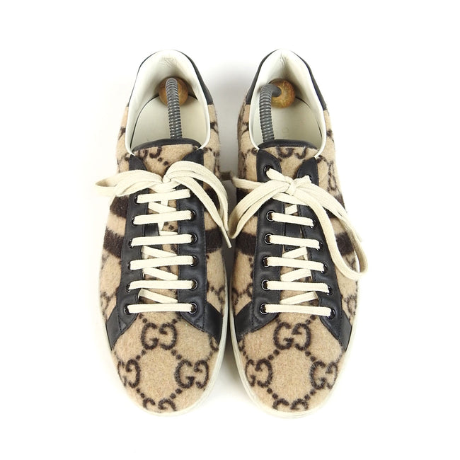 Gucci GG Ace Wool Sneakers Size 12.5