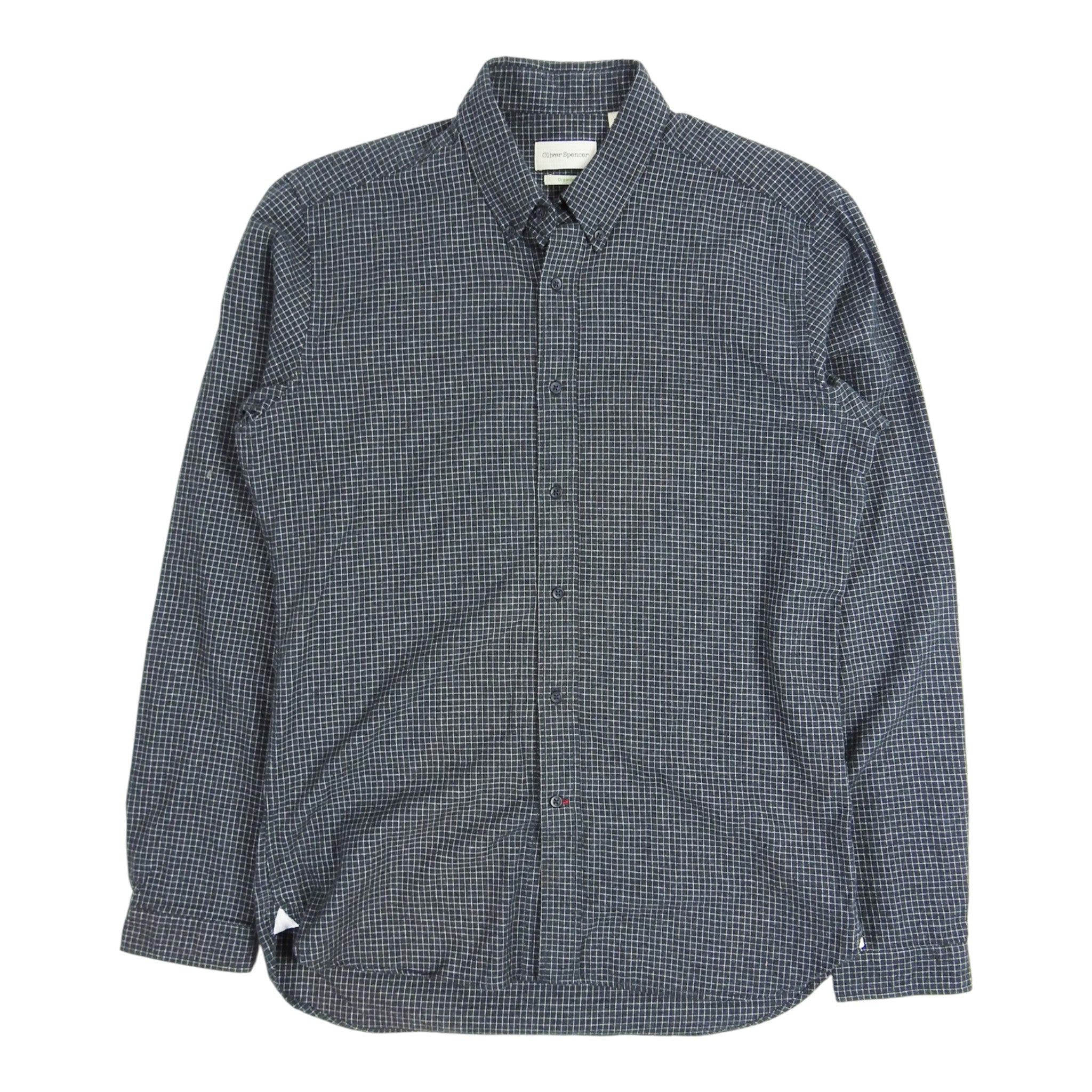 Oliver Spencer Check Shirt Size 16
