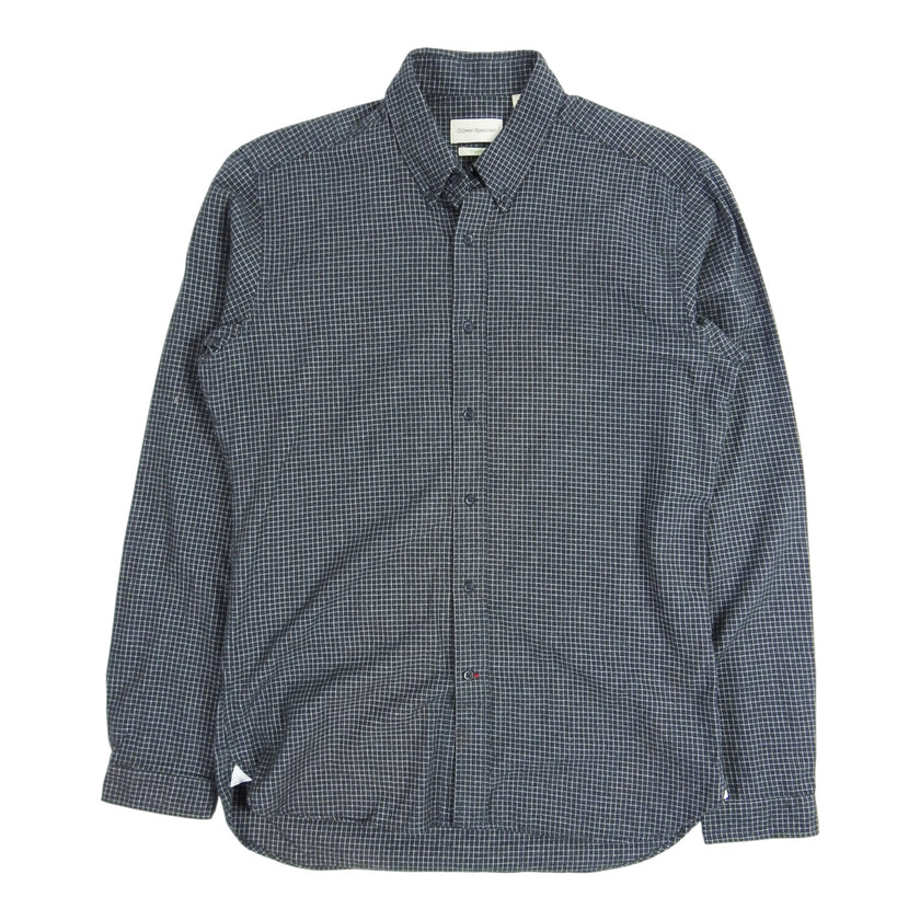 Oliver Spencer Check Shirt Size 16