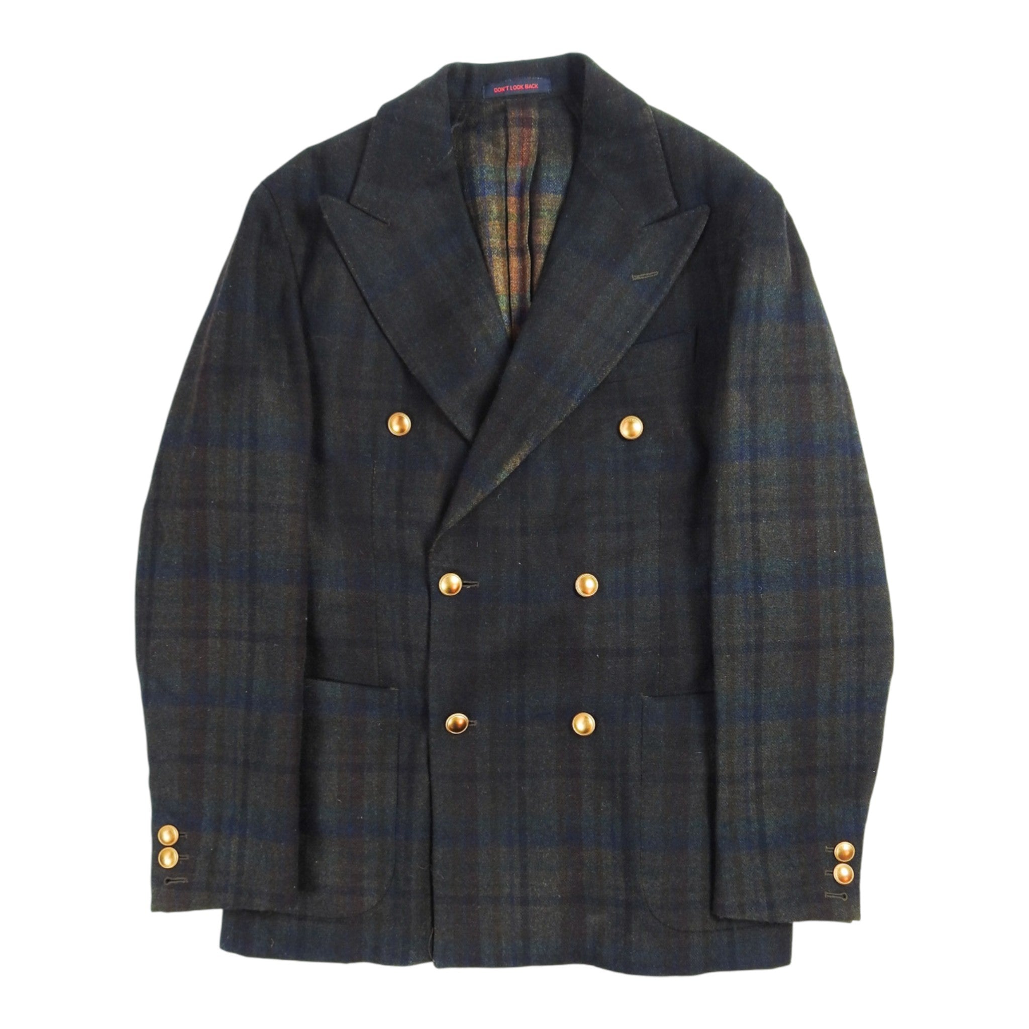The Gigi Double Breasted Check Blazer Size 48
