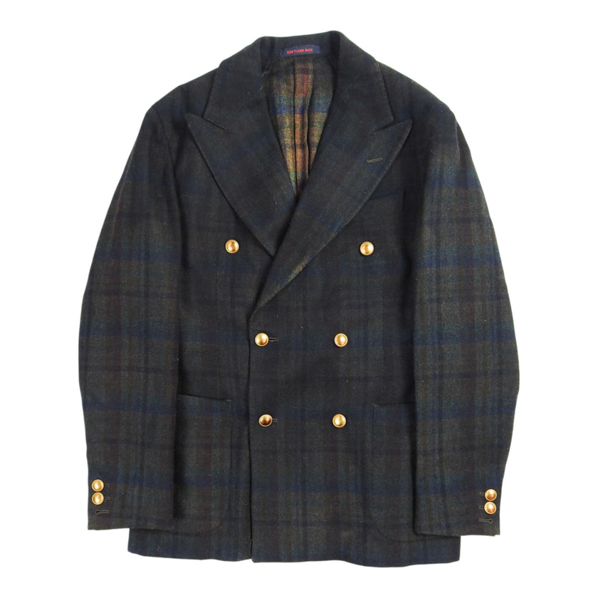 The Gigi Double Breasted Check Blazer Size 48
