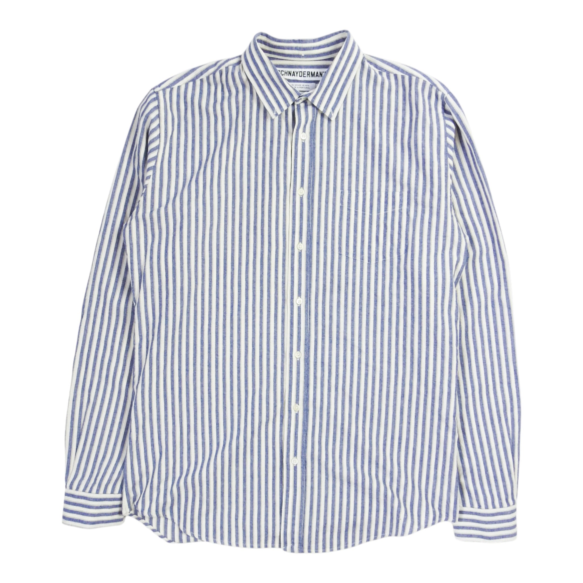 Schnaydermans Striped Shirt Size 16.5