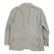 Brunello Cucinelli Grey and Blue Check Blazer Size 58