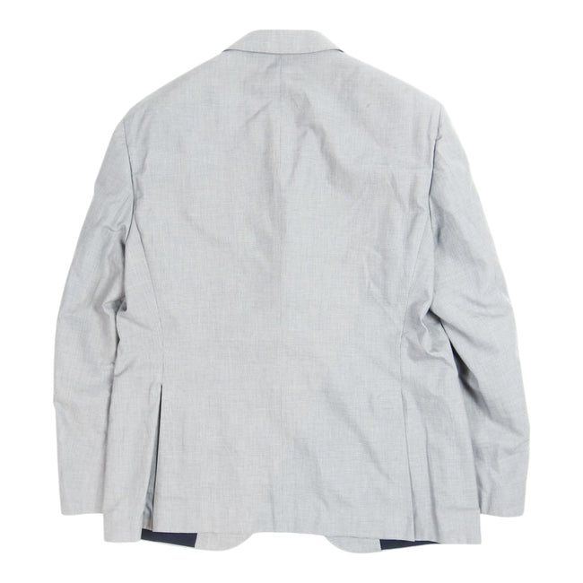 Brunello Cucinelli Light Grey Check Blazer Size 56