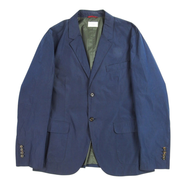 Brunello Cucinelli Navy Nylon Blazer Size 2XL
