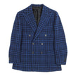 AA Doppiaa Blue Plaid Blazer Size 50