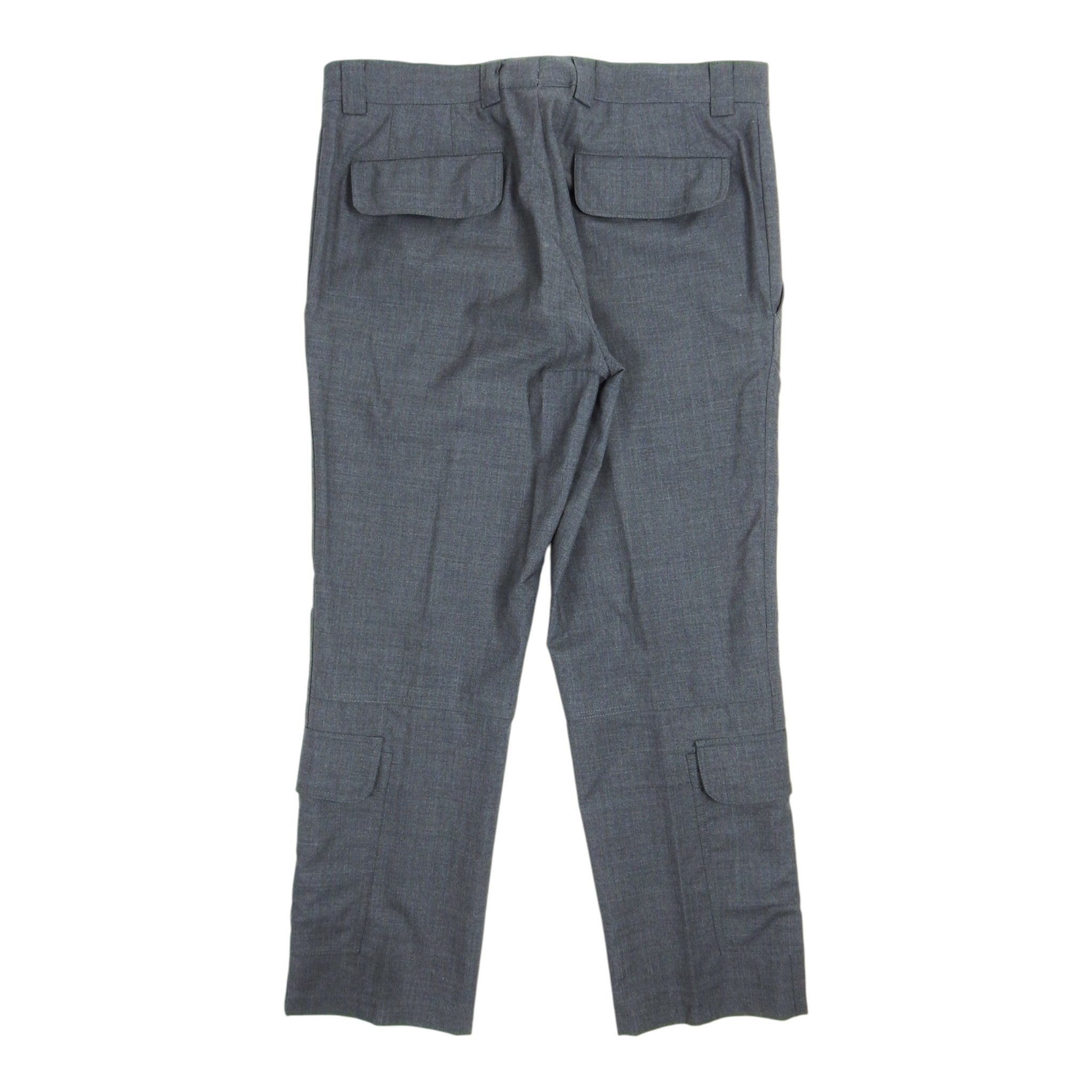 Brunello Cucinelli Grey Wool Cargo Pants Size 50