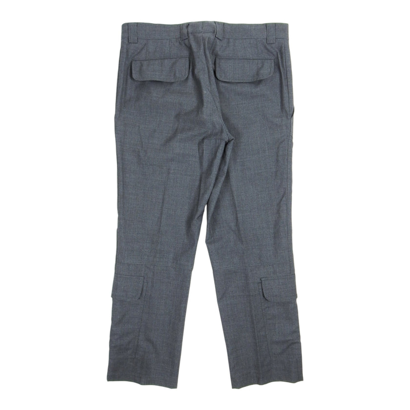 Brunello Cucinelli Grey Wool Cargo Pants Size 50