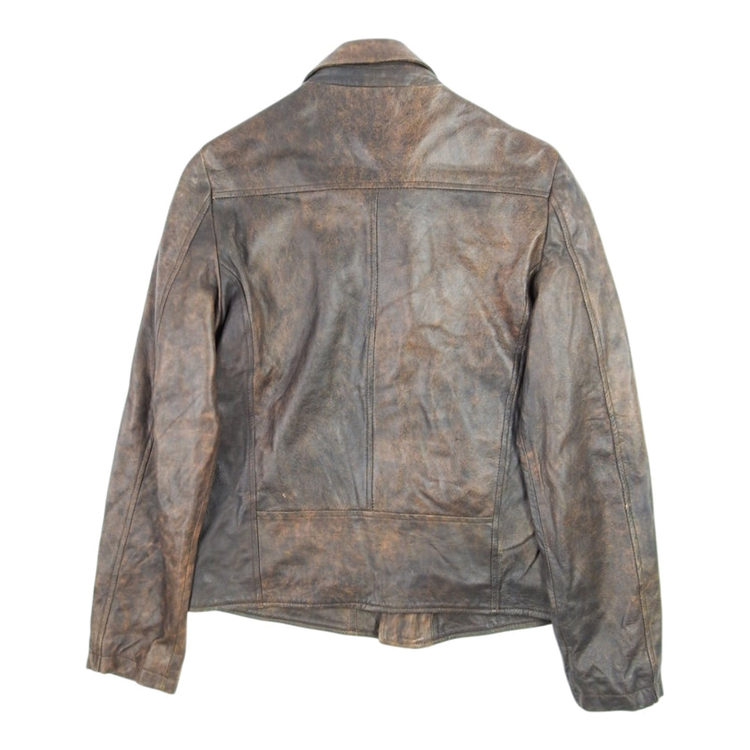 Giorgio Brato Leather Jacket Size 48