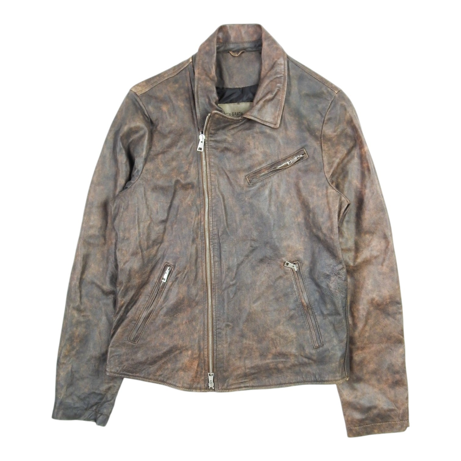Giorgio Brato Leather Jacket Size 48