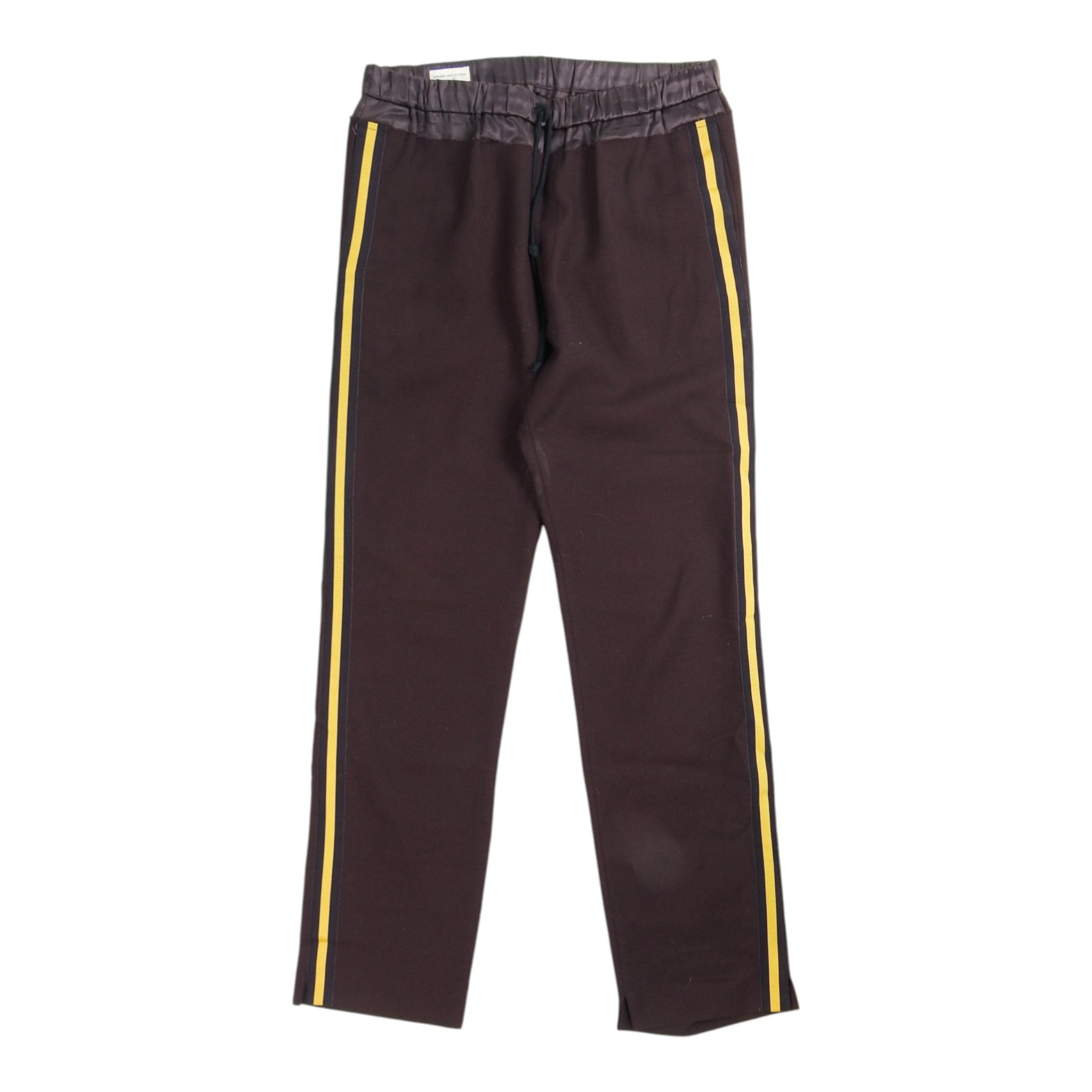 Dries Van Noten Striped Wine Trousers Size 48