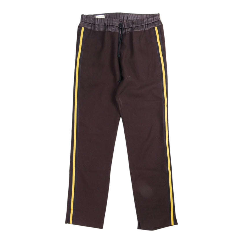 Dries Van Noten Striped Wine Trousers Size 48