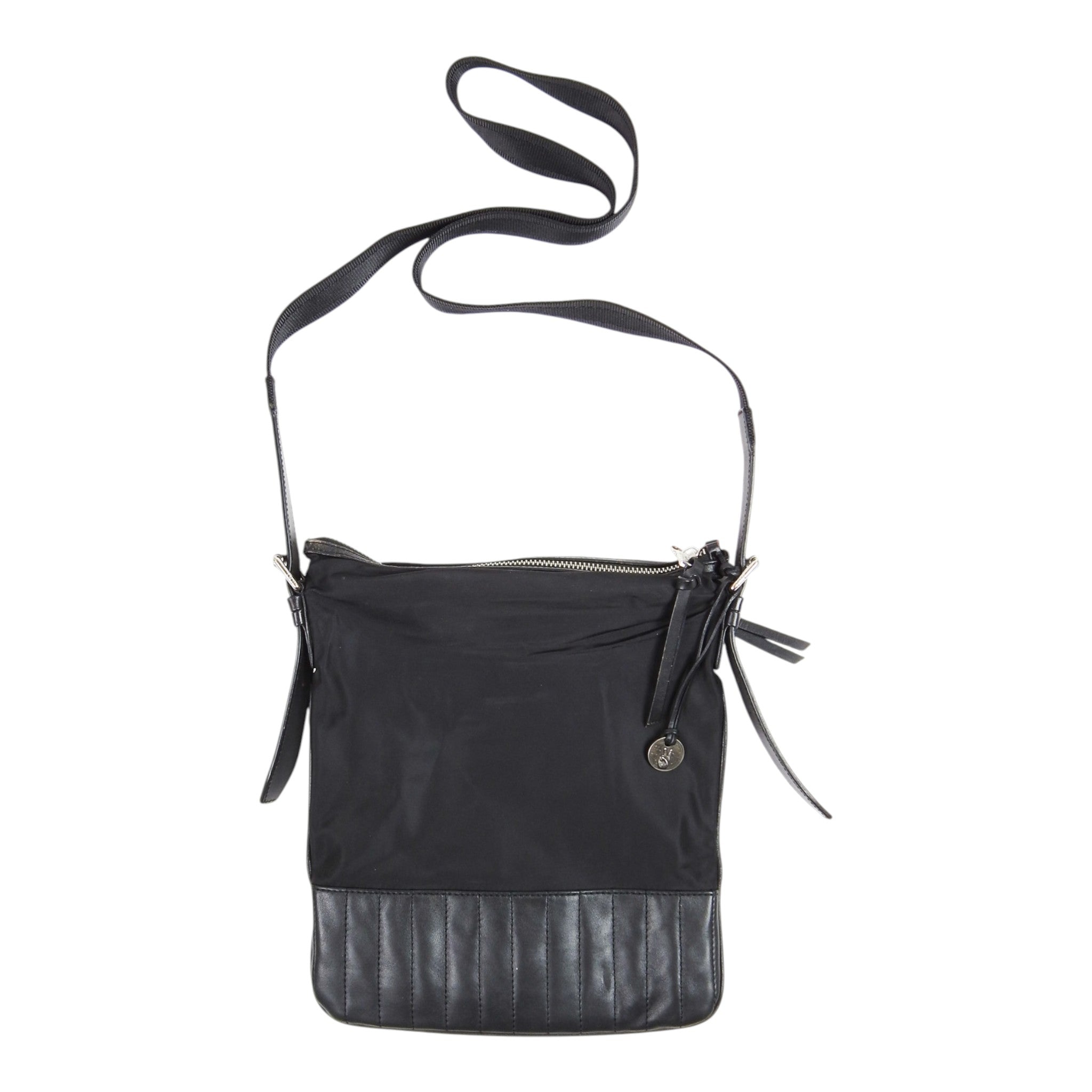 John Varvatos Nylon/Leather Side Bag