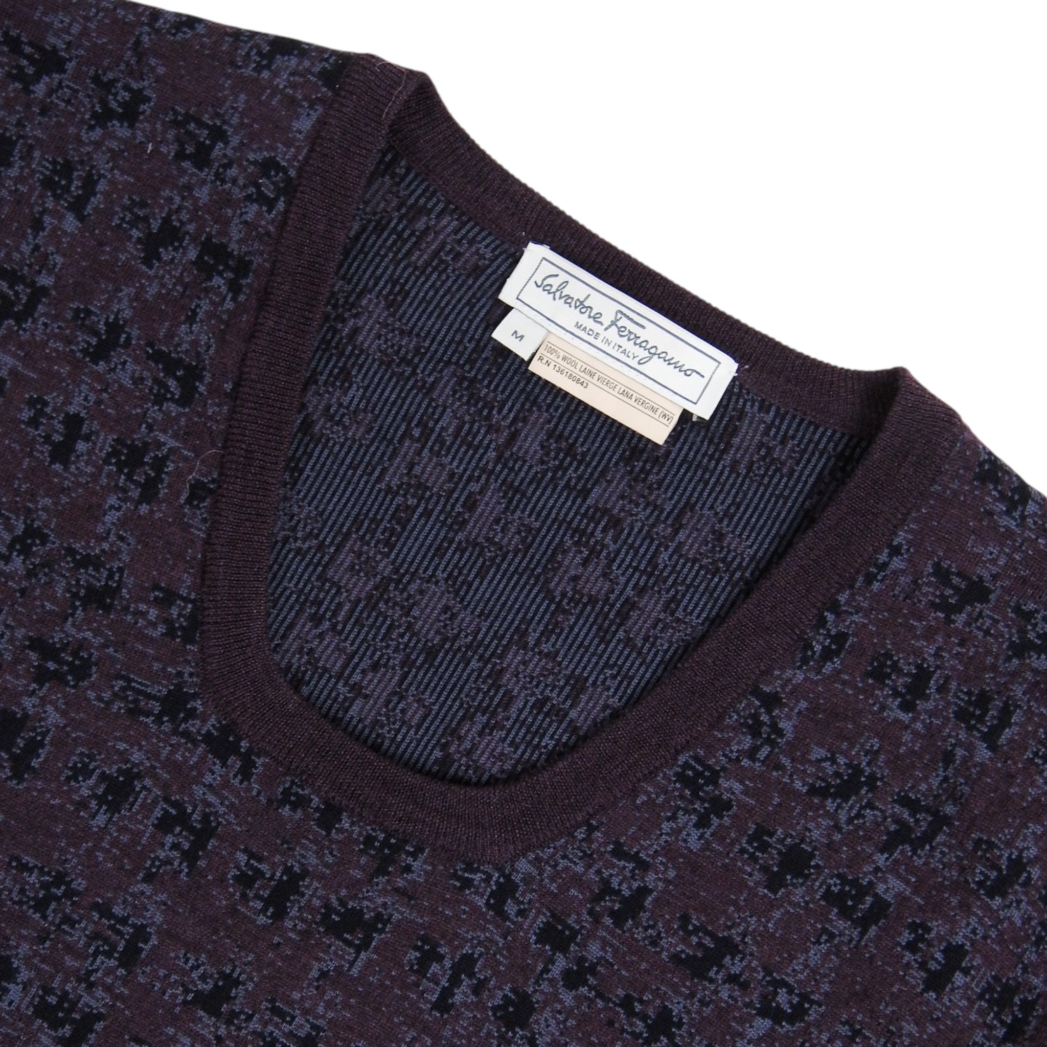 Salvatore Ferragamo Patterned Sweater Size Medium